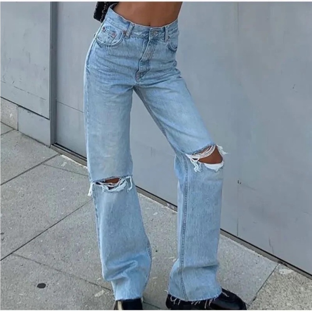 Zara Blogger Wide Leg Jeans size 4